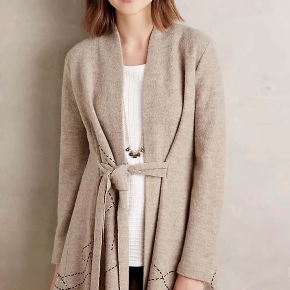 Anthropologie Rosie Neira Boiled Wool Women's Sweater